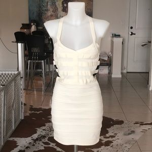 Wow Couture | White & Black Bodycon Dress